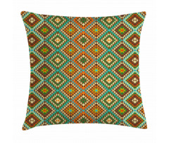 Mosaic Folkloric Ethnic Pillow Cover