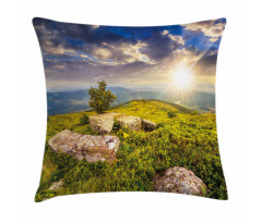 3 Behind Boulders Pillow Cover