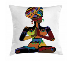 Style Woman Pillow Cover