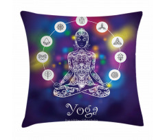 Crossed Legged Meditation Pillow Cover