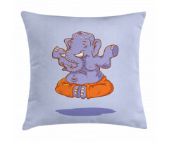 Cartoon Elephant Figure Pillow Cover