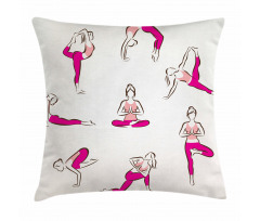 Pilates Exercise Health Pillow Cover