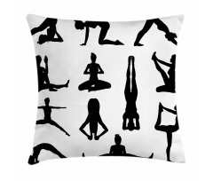 Asanas Forms Wellness Pillow Cover
