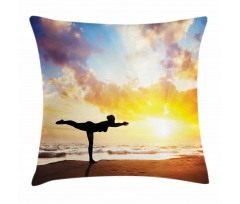 Warrior Pose Majestic Sky Pillow Cover