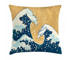 Foamy Sea Storm Pillow Cover