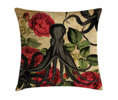 Roses Marine Animal Pillow Cover