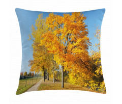 Maple Trees Countryside Pillow Cover