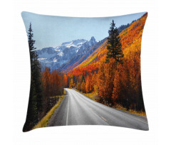 Highway Countryside Travel Pillow Cover