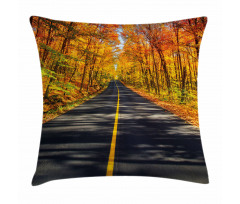 Rural Road Countryside Pillow Cover