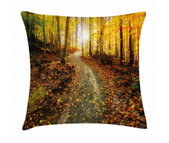Early Morning in Woodland Pillow Cover