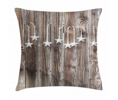 Grey Stars Pillow Cover