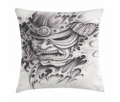 Warrior Samurai Art Pillow Cover