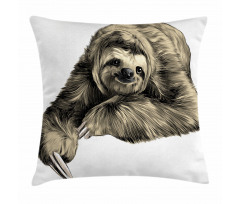 Tropical Animal Smiling Pillow Cover