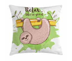 Exotic Mammal on Branch Pillow Cover