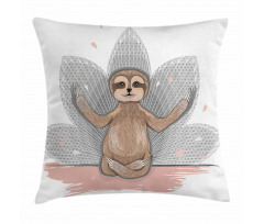 Little Sloth Meditation Pillow Cover