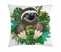 Cartoon Mammal Jungle Pillow Cover