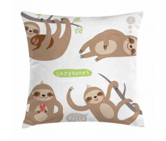 Kids Composition Animal Pillow Cover