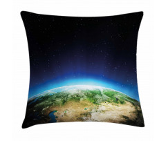 Russia from Space Sky Pillow Cover