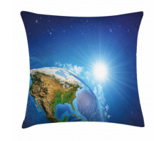 United States in Space Pillow Cover