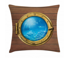 Submarine Chamber Window Pillow Cover