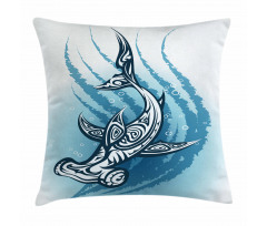 Hammerhead Fish Ornate Pillow Cover