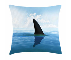 Fin Sea Surface Danger Pillow Cover
