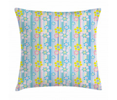 Abstract Spring Daisies Pillow Cover