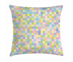 Colorful Squares Mosaic Pillow Cover