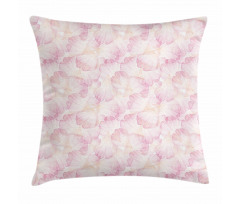 Pale Pink Flower Petals Pillow Cover