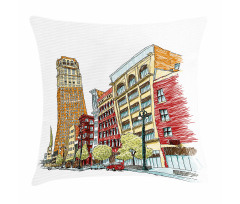 Woodward Avenue Urban Pillow Cover