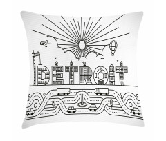 Building Letter Balloon Pillow Cover