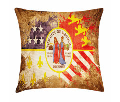 Antique Old USA Flag Pillow Cover