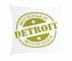 Grunge Retro Stamp Pillow Cover