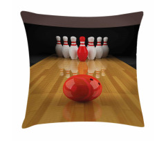 Red Skittle Ball Pillow Cover