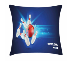 Strike Red Ball Pins Pillow Cover