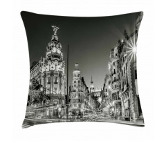 Madrid at Night Pillow Cover