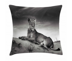 Wild Lioness Pillow Cover