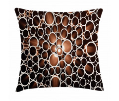 Round Pipes 3D Style Pillow Cover