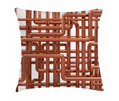 Entangled Pipes Pillow Cover