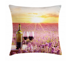 Blooming Lavender Picnic Pillow Cover