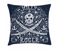 Pirates Jolly Roger Flag Pillow Cover