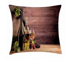 Rustic Viticulture Concept Pillow Cover