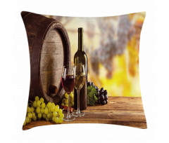 Red and White Wine Taste Pillow Cover