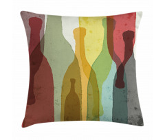 Abstract Colorful Bottles Pillow Cover