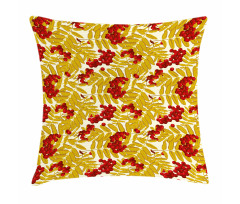 Juicy Ripe Fruits Leafage Pillow Cover