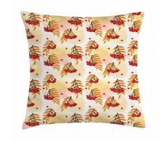 Romantic Fall Season Tile Pillow Cover