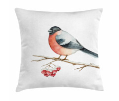 Wild Bird Watercolor Pillow Cover