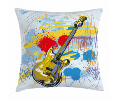 Abstract Musical Instrument Pillow Cover