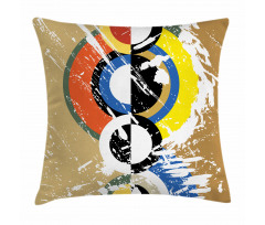 Abstract Geometric Circles Pillow Cover