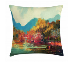 Surreal Autumn Forest Pillow Cover